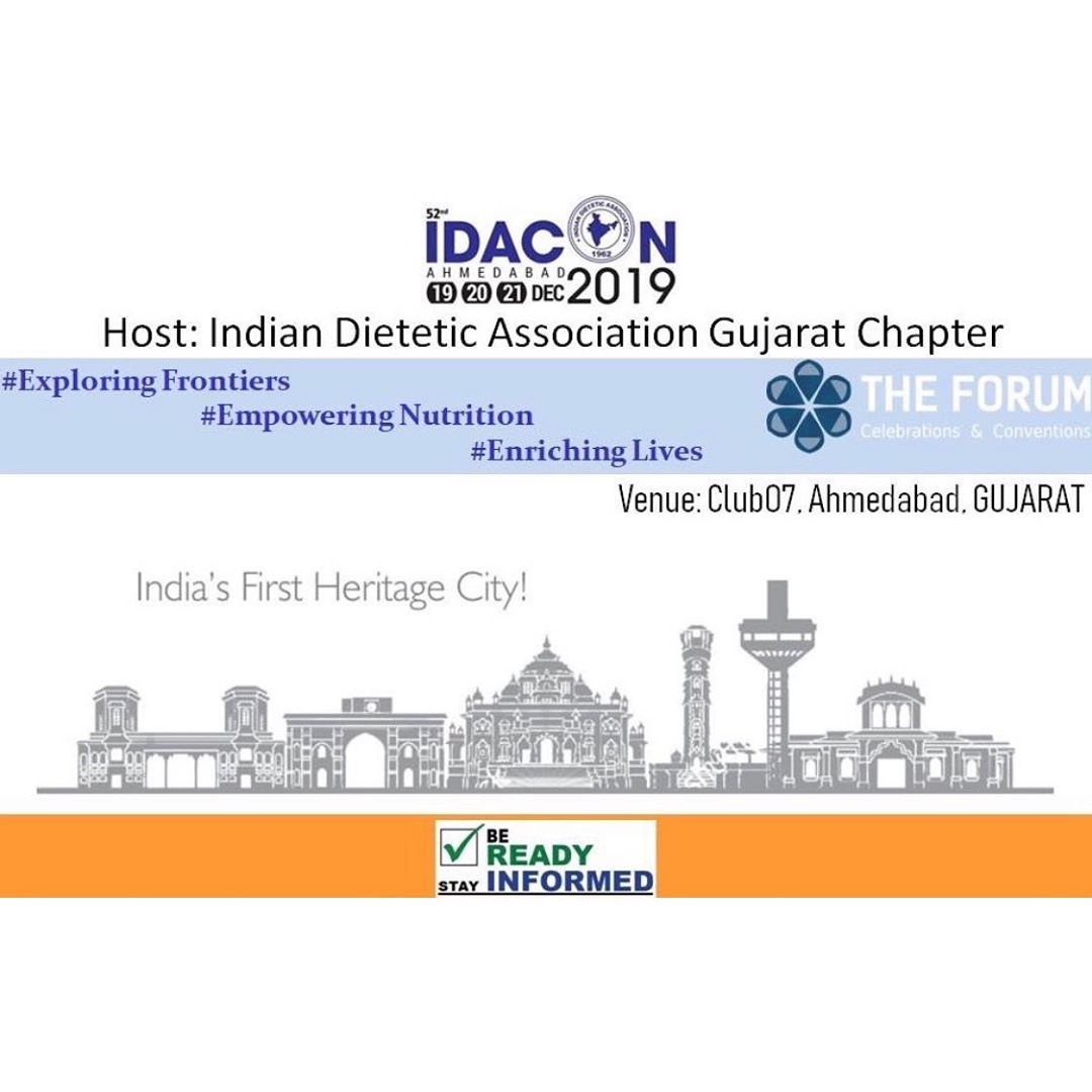 Professional conferences provide a great opportunity to network. 
Indian Dietetic Association National annual conference has a pivotal role to gather like-minded qualified diet experts from across the country, to learn, discuss, share thoughts, create new ideas, and to stay connected forever.
Let's make it worth the trip to #ApnuAhmedabad