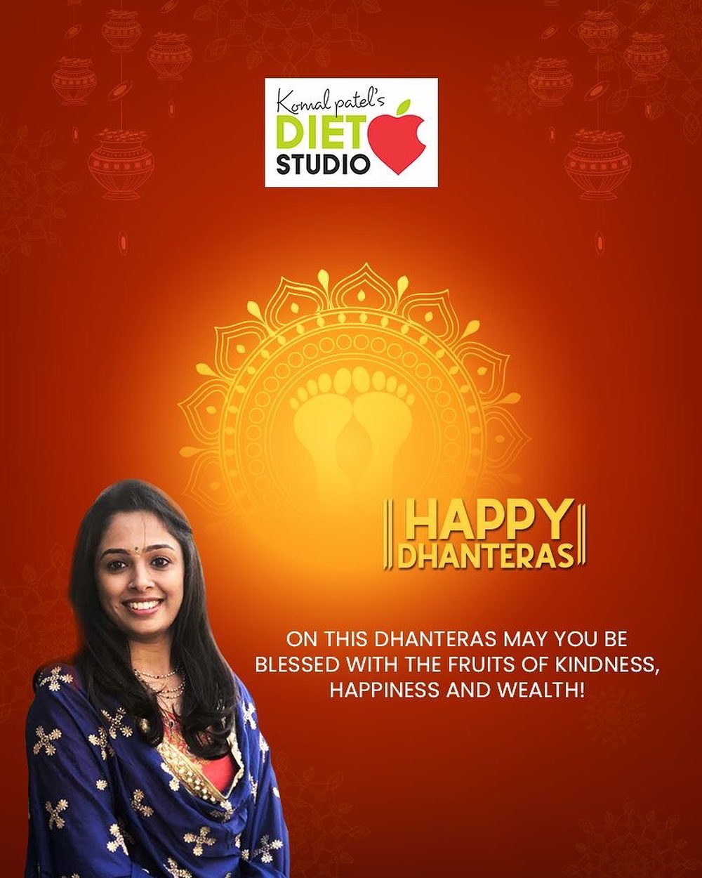 On this Dhanteras may you be blessed with the fruits of kindness, happiness and wealth!

#Dhanteras #Dhanteras2019 #ShubhDhanteras #IndianFestivals #DiwaliIsHere #Celebration #HappyDhanteras #FestiveSeason #Diwali2019 #komalpatel #diet #goodfood #eathealthy #goodhealth