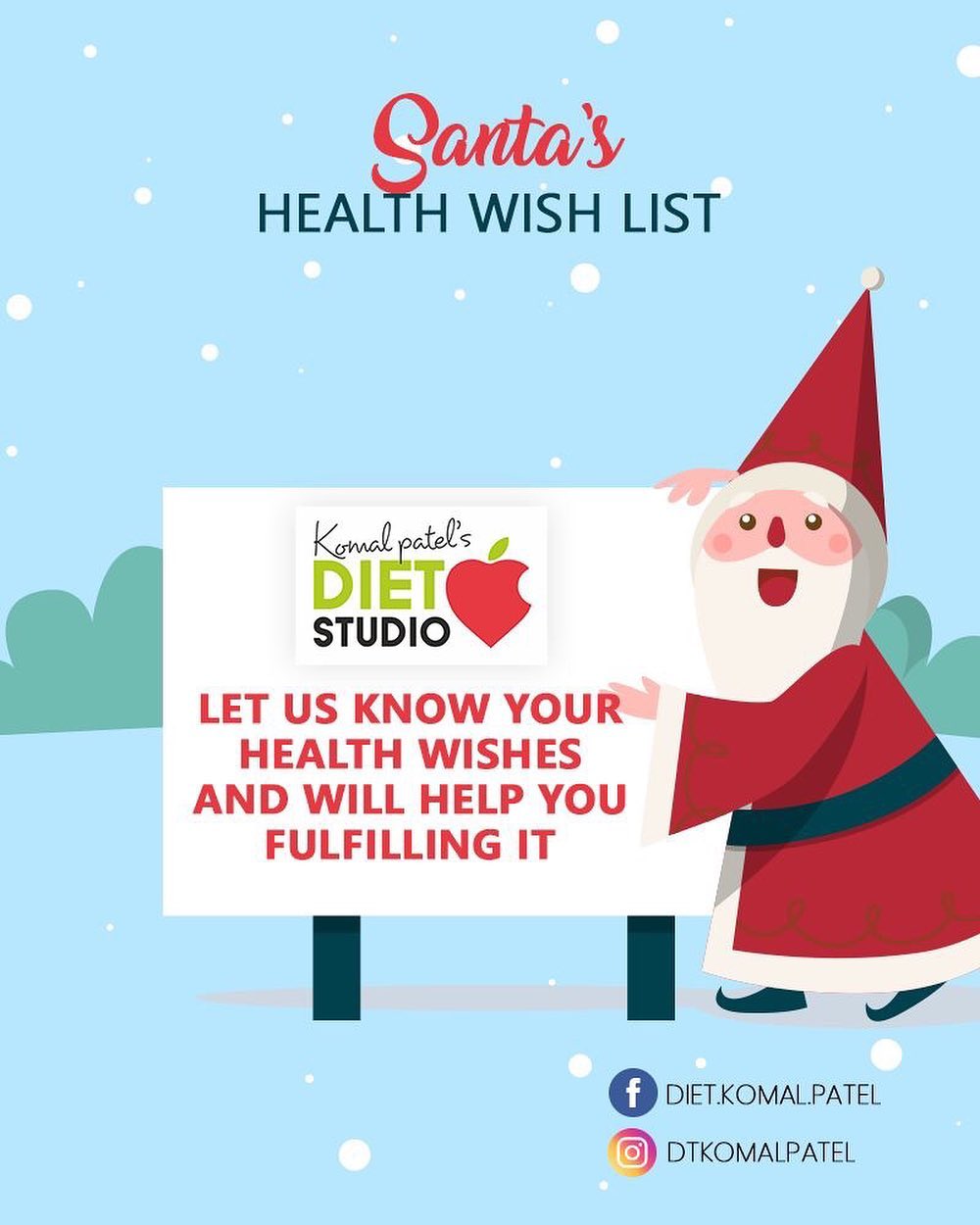 Let us know your health wishes and will help you fulfilling it

#komalpatel #diet #goodfood #eathealthy #goodhealth #dietstudio #dietitian