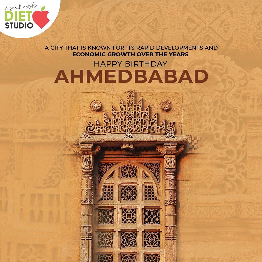 A city that is known for its rapid developments and economic growth over the years. HappyBirthdayAhmedabad

#HappyBirthdayAmdavad #HappyBirthdayAhmedabad #AhmedabadBirthday #MaruAmdavad #HappyBirthdayAmdavad2020 #komalpatel #diet #goodfood #eathealthy #goodhealth