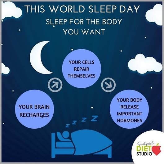 Komal Patel,  sleep, sleepday, worldsleepday, sleepbenefits, qualitysleep, importance, healthybody, happyhormones, hormones, brainhealth