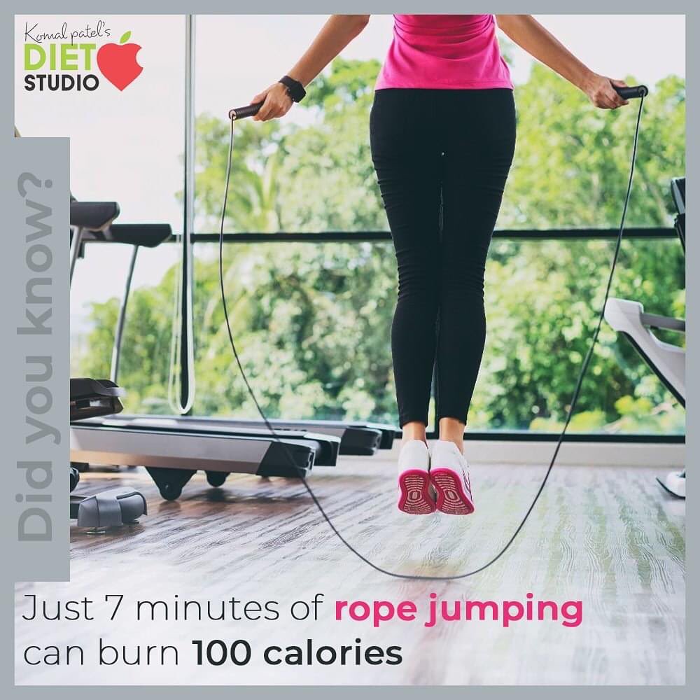 Jumping rope will help you achieve your fitness goals and build muscle strength at the same time!

#komalpatel #diet #goodfood #eathealthy #goodhealth