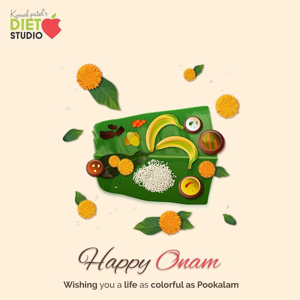 Wishing you a life as colorful as Pookalam.

#HappyOnam #Onam #Onam2020  #komalpatel #diet #goodfood #eathealthy #goodhealth