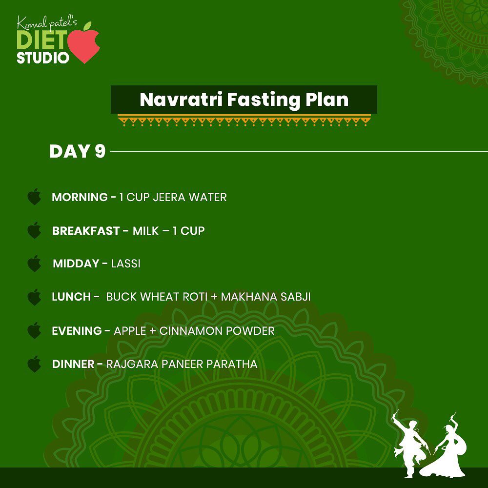 Fasting Navratri food plan. 
interesting balanced and healthy diet plan for all those health conscious people out there.
#healthydietplan #navratri #dietplan #fasting #diet #dietitian #komalpatel  #dietitiansofinstagram #dietitian#fastingplan #navratridiet