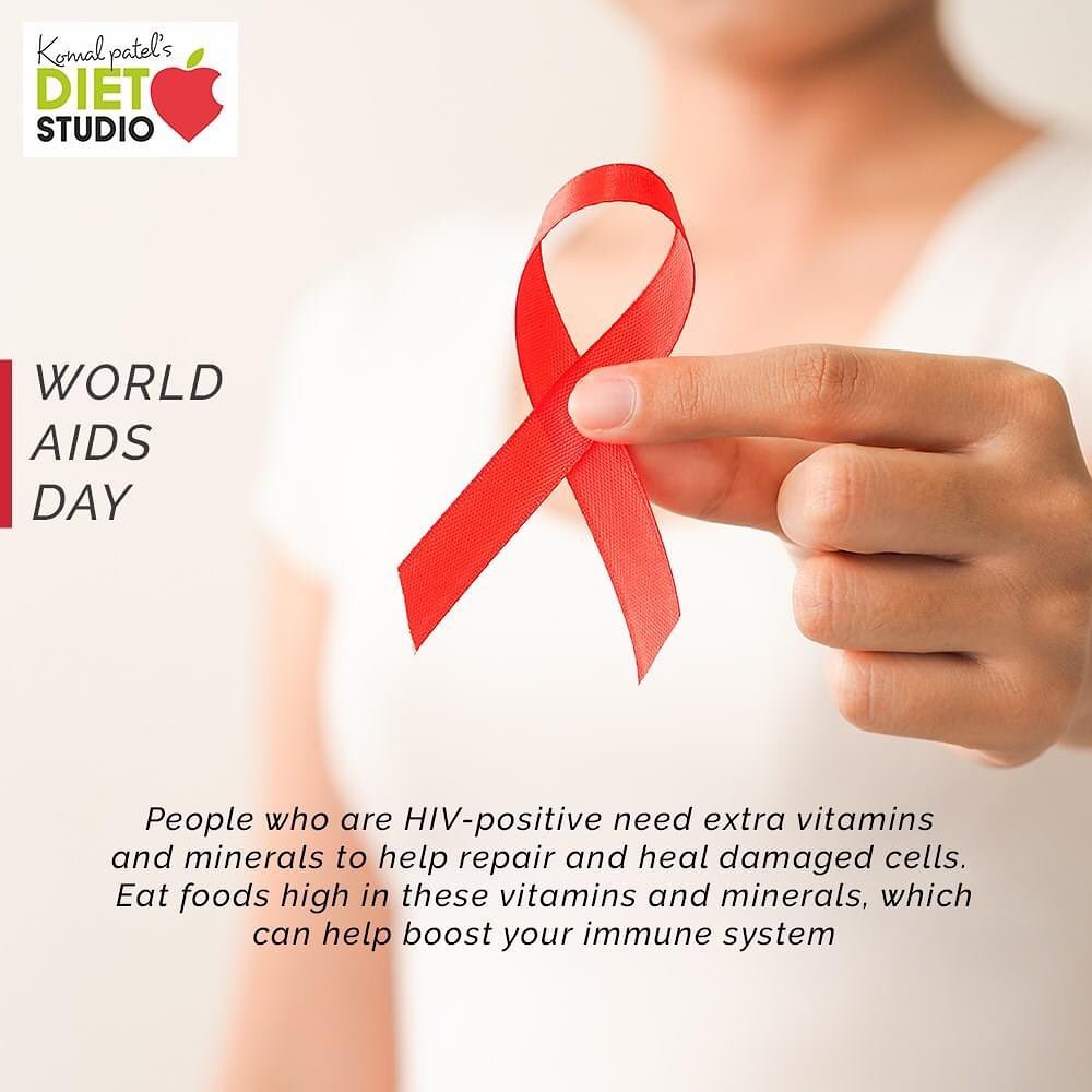 People who are HIV-positive need extra vitamins and minerals to help repair and heal damaged cells.

Eat foods high in these vitamins and minerals, which can help boost your immune system

#WorldAIDSDay #AIDS #WorldAIDSDay2020 #FightAIDS #AIDSEducation #KomalpPatel #Diet #GoodFood #EatHealthy #GoodHealth #DietPlan #DietConsultation #SweatItOut #HustleToBounceBack