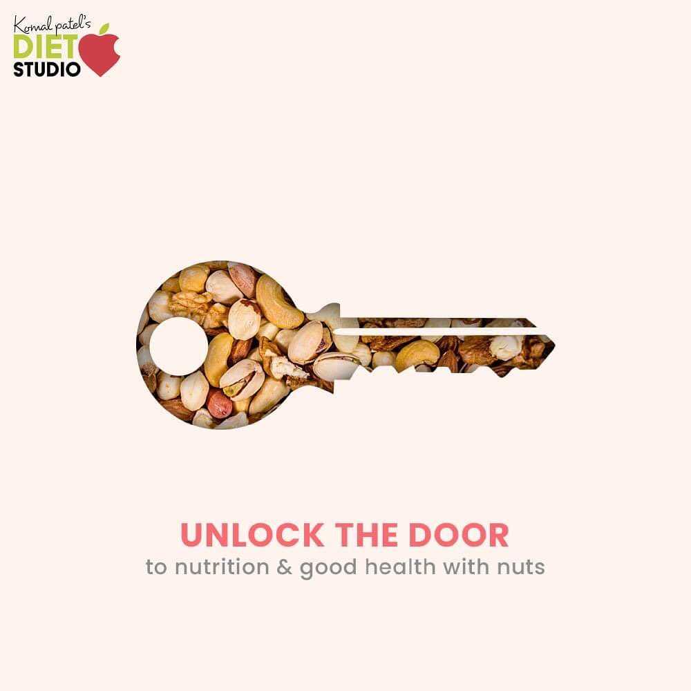 Nuts are loaded with anti-oxidants and a myriad of nutrients.
Unlock the door to nutrition and good health with nuts.

#NutritiousNuts #KomalPatel #GoodFood #EatHealthy #GoodHealth #DietPlan #DietConsultation