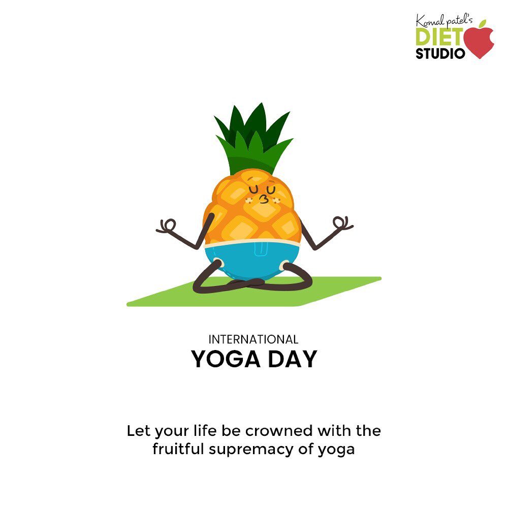 Yoga is the journey of self, to the self, through the self….
Let your life be crowned with the fruitful supremacy of yoga 

#yoga #yogaday #internationalyogaday #yogapractice #yogainspiration #yogagirl #yogagram #instagramyoga #komalpatel #dietstudio #dietitian #health #healthylifestyle #fitindia #fitindiamovement #fitindiahitindia