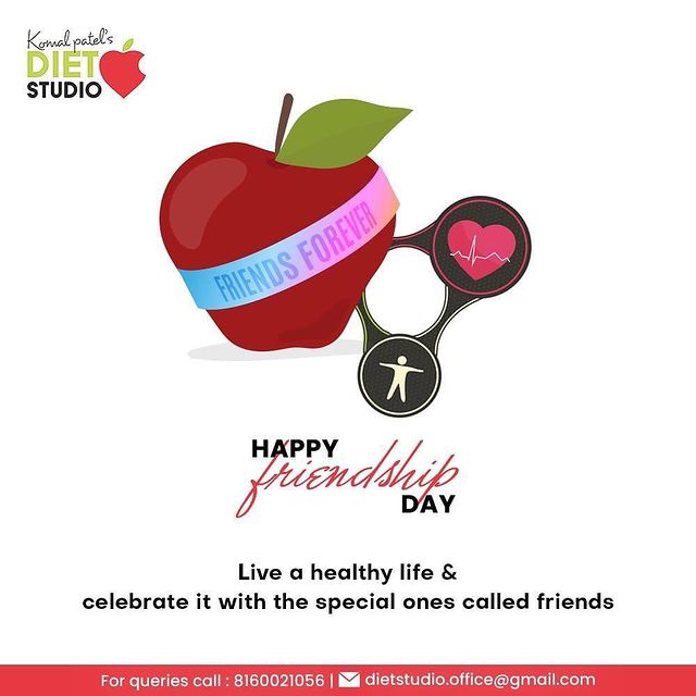 Live a healthy life & celebrate it with the special ones called friends.

#FriendshipDay2021 #HappyFriendshipDay #FriendshipDay #FriendsForever #Friendship #Friends #KomalPatel #GoodHealth #DietPlan #DietConsultation