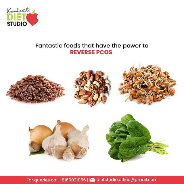 There are a range of fantastic foods that have the power to reverse PCOS 

- Brown rice
- Nuts
- Sprouts
- Onion & garlic
- Spinach & leafy greens

Keep eating good and keep defeating the disorders!

#PCOS #ReversePCOS #PCOSTreatment #PCOSCare #HealthyLife #HealthyLiving #KomalPatel #GoodHealth #DietPlan #DietConsultation #HealthyEating