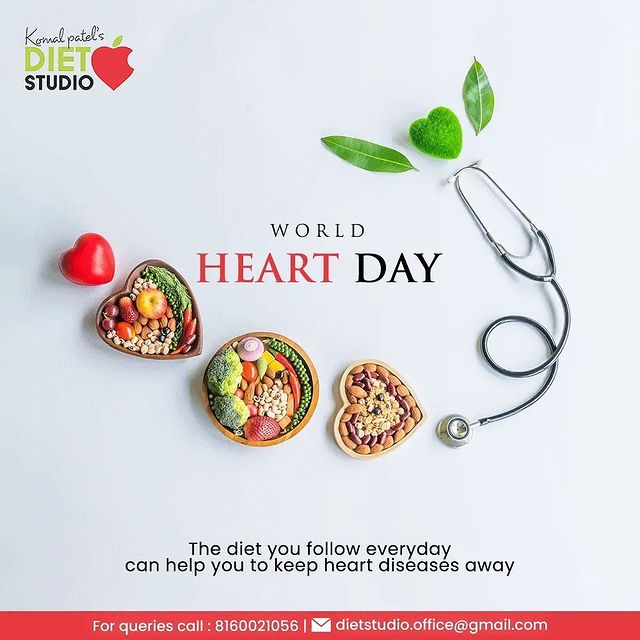 The diet you follow everyday can help you to keep heart diseases away.

#WorldHeartDay #WorldHeartDay2021 #HeartHealth #CardiacHealth #HeartDay #KomalPatel #GoodHealth #DietPlan #DietConsultation
