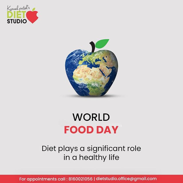 Diet plays a significant role in a healthy life 

#WorldFoodDay #WorldFoodDay2021 #FoodDay #KomalPatel #GoodHealth #DietPlan #DietConsultation #Fitness