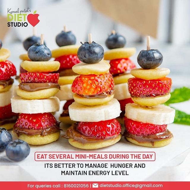 If you eat fewer calories than you burn, you'll lose weight. People who eat 4-5 meals or snacks per day are better able to control their appetite and weight. 

#FitnessBeforeFilters #HealthyLiving #PledgeToFitness #KomalPatel #GoodHealth #DietConsultation #HealthyEating #MindfulEating