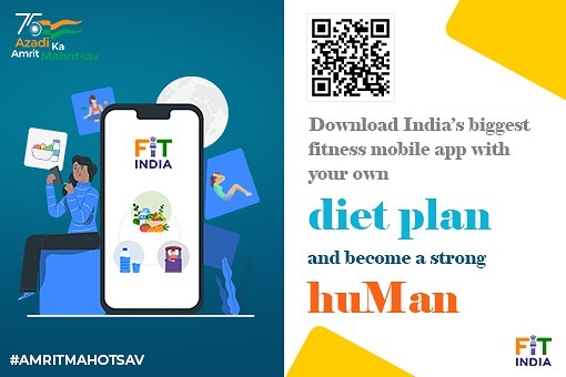 To Check your fitness level score, track your steps, Track your sleep, Track your calories intake, Be a part of Fit India Events, Get customised Diet plans age wise fitness level download Fit India Mobile Application.

App Store; https://apps.apple.com/us/app/fit-india-mobile-app/id1581063890
Google Play: https://play.google.com/store/apps/details?id=com.sai.fitIndia

#fitindia #fitndiamovement #fitindiahitindia #fitindiahealthyindia @fitindiaoff