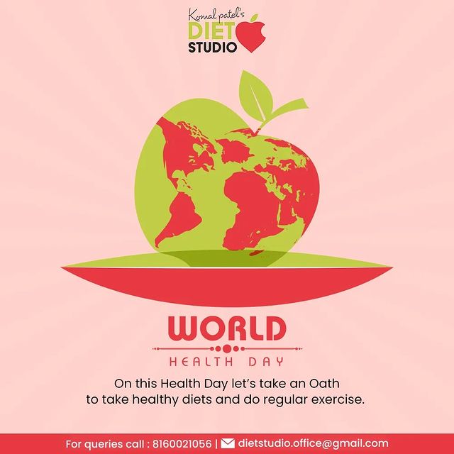 On this Health Day let’s take an Oath to take healthy diets and do regular exercise. 

#WorldHealthDay #WorldHealthDay2022 #HealthDay #StayHealthy #HealthForAll #DietitianKomalPatel