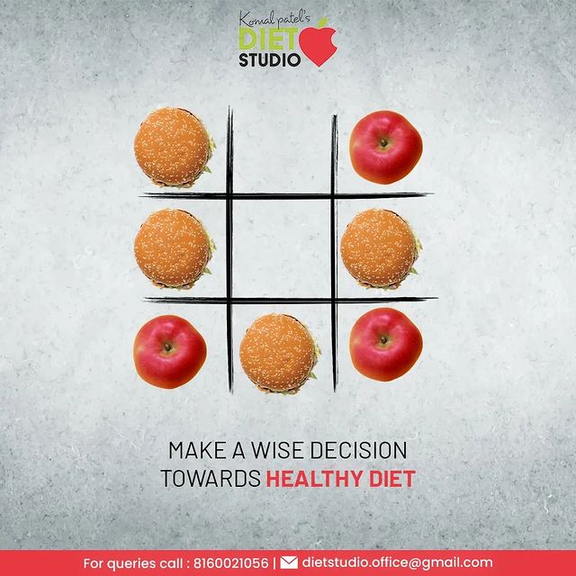 This is the moment to make a wise decision about what your body requires.

#KomalPatel #SmartChoices #FoodIntake #GoodFood #EatHealthy #GoodHealth #DietPlan #DietConsultation #DietChallenge #FitnessGoals