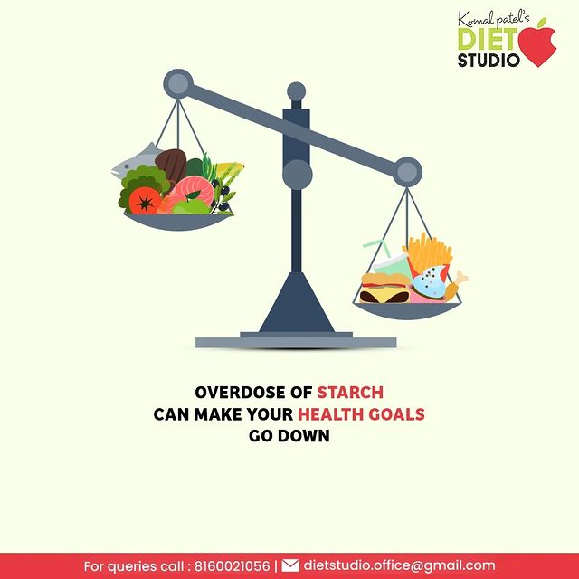 Starch is a complex carbohydrate, eating less of it is believed to help people with diabetes manage their blood sugar levels. Eating too many starchy foods can affect your body, including weight gain and many other diseases.

#DtKomalPatel #Fitness #FitnessGoal #FitnessMantra #Workout #PhysicalFitness