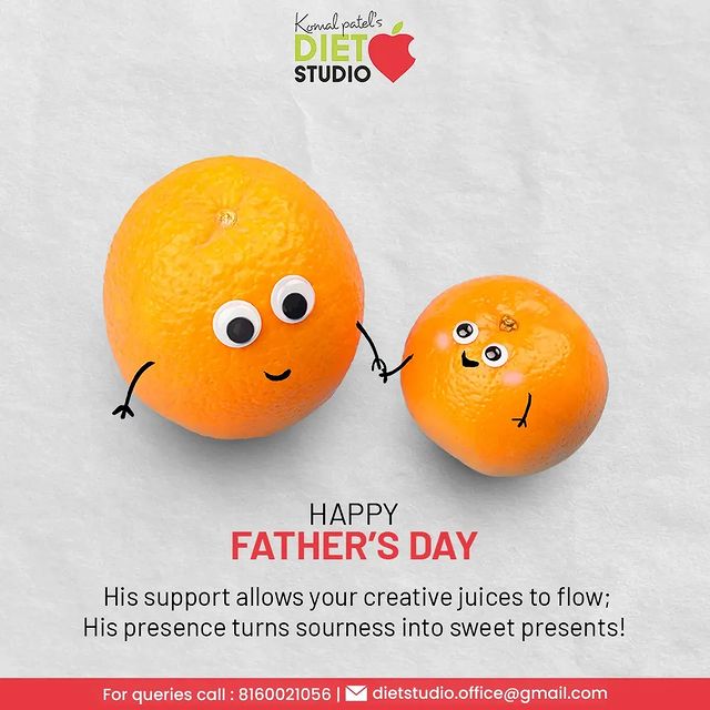 His support allows your creative juices to flow; His presence turns surness into sweet presents!
#HappyFathersDay #FathersDay #FathersDay2022 #HappyFathersDay2022 #DAD #Father #Fatherhood #DietitianKomalPatel