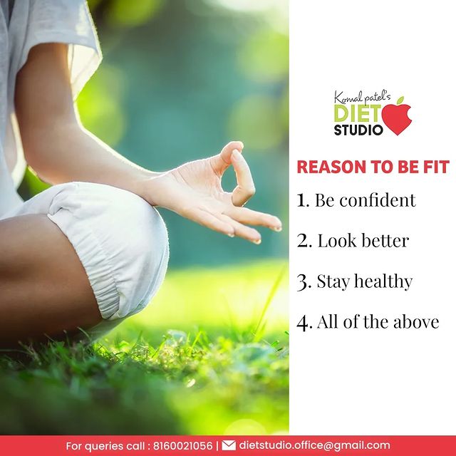 Living a healthy lifestyle is the wisest choice one can make. The reasons to be fit are a plenty: it enhances your overall appearance, adds to your level of confidence, keeps you healthy and helps you to achieve more.

So get rid of all the excuses and brace yourself for fitness. 

#BeHealthy #HealthyChoices #HealthAboveAll #DtKomalPatel #Fitness #MindfulDiet #MindfulEating