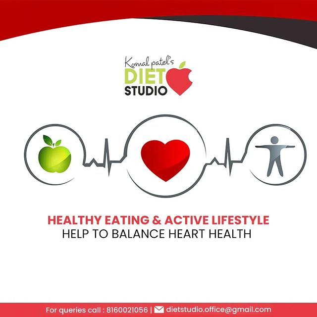 How nicely do you take care of your everyday diet? How active your lifestyle is?

Remember that healthy eating & active lifestyle help to balance heart health.

#HeartHealth #DtKomalPatel #Fitness #MindfulDiet #MindfulEating #GetFit #Workout #PhysicalFitness