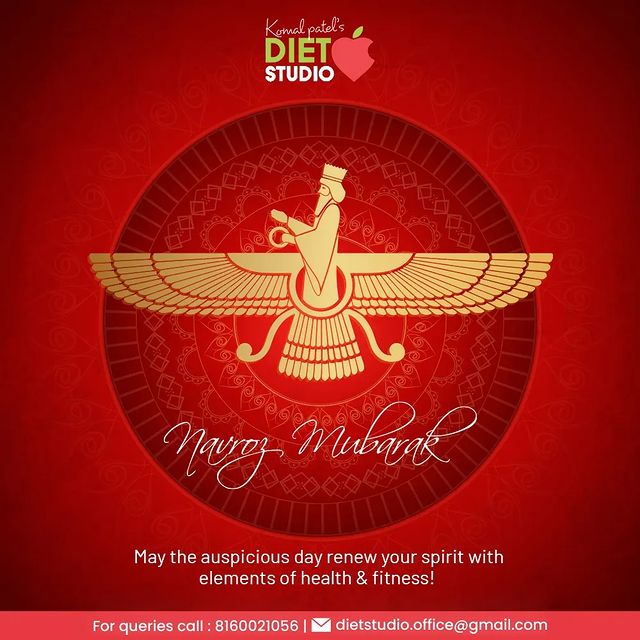 May the auspicious day renew your spirit with elements of health & fitness! 

#NavrozMubarak #ParsiNewYear #HappyParsiNewYear #ParsiNewYear2022 #DietitianKomalPatel