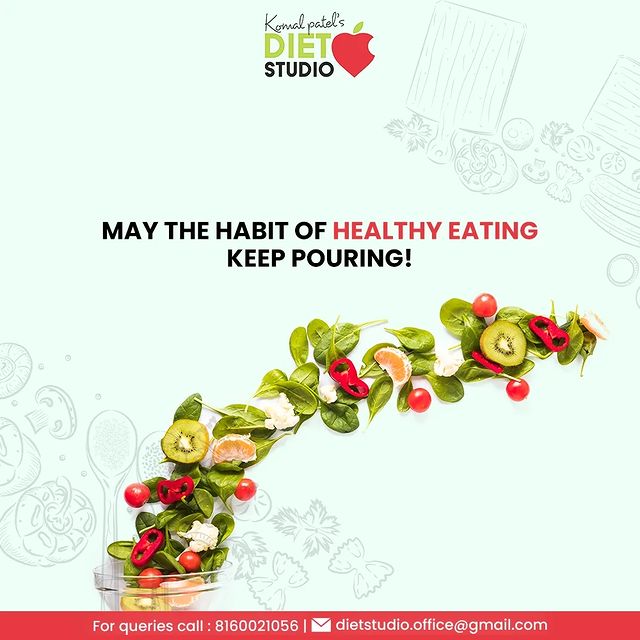 Healthy eating is the key to healthy living.

May the habit of healthy eating keep pouring in each one of us!

#DtKomalPatel #Fitness #MindfulDiet #MindfulEating #GetFit #Workout #PhysicalFitness #ShravanFasting