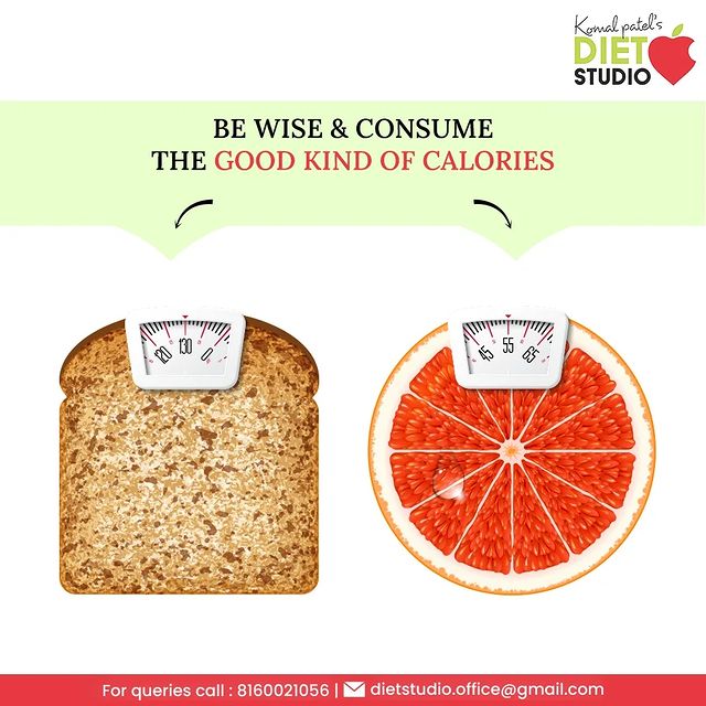 Good calories are not necessarily made up of low-calorie foods. Good calories are those that provide lean-protein, and healthy-fats. 

Be wise and keep consuming the good kind of calories!

#WeightManagement #DietManagement #DtKomalPatel #Fitness #MindfulDiet #MindfulEating #GetFit #Workout #PhysicalFitness #HealthyEating