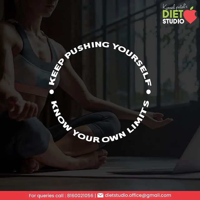 Why limit yourself when you can challenge your goals?
Keep pushing yourself up and closer to your fitness journey. 

#HealthGoals #FitnessJourney #WeightManagement #DietManagement #DtKomalPatel #MindfulDiet #MindfulEating #GetFit #Workout #PhysicalFitness