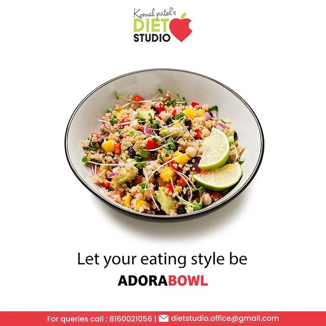 Add a touch of health to your everyday diet in adorabowl ways. 
Keep cooking recipes that will give you more of nutritions and proteins. 

#Adorabowl #HealthyRecipes #Veggies #SqueezeIntoFitness #DietManagement #DtKomalPatel #Fitness #MindfulDiet #MindfulEating #GetFit #Workout #HealthyEating