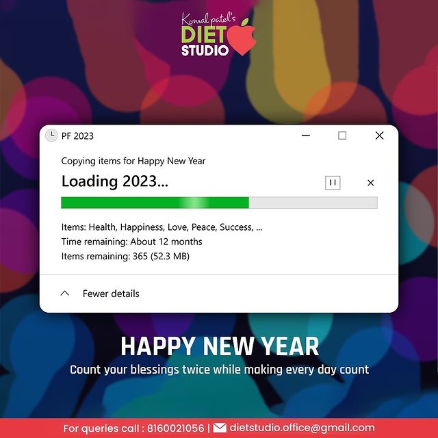 Count your blessings twice while making every day count 

#HappyNewYear #NewYear #NewYear2023 #Welcome2023 #NewYearWishes #NewYearResolution #NewYearMotivation #DietManagement #DtKomalPatel #Fitness