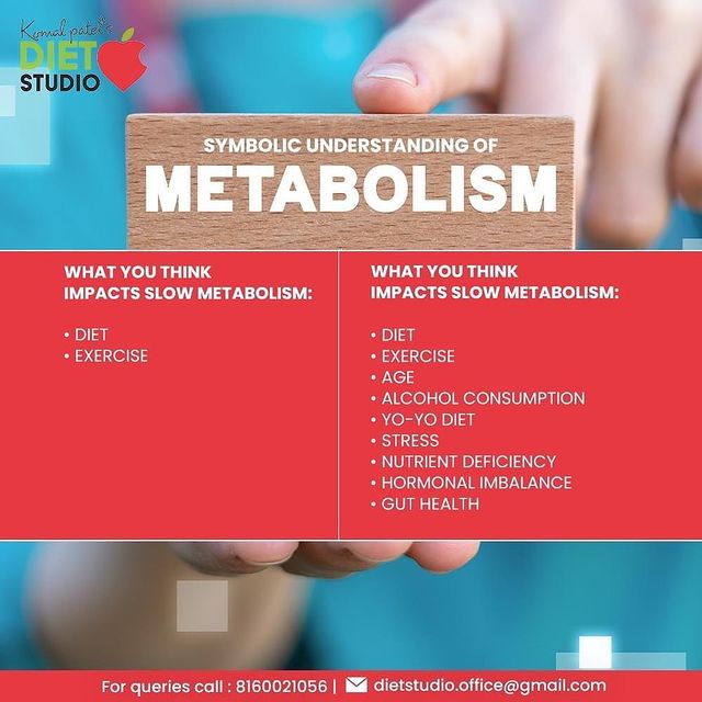 It is always wise to understand the on-ground reality!
Take a look at what really slows down the metabolism.

#Metabolism #UnderstandMetabolism #Fitspiration #DietManagement #DtKomalPatel #Fitness #GetFit #Workout #PhysicalFitness #HealthyLiving