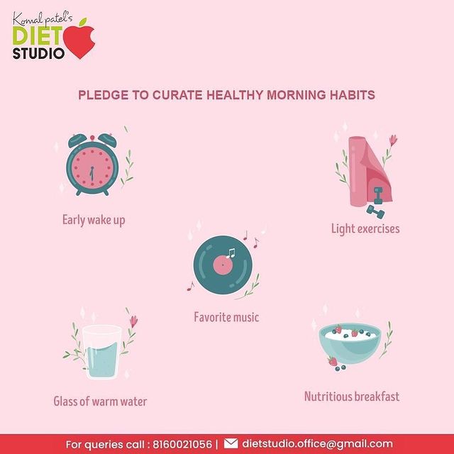 Say kudos to the healthy morning habits that will get your days sorted in amazing ways.

#HealthyMorningHabits #LifestyleManagement #Fitspiration #DietManagement #DtKomalPatel #Fitness #GetFit #Workout #PhysicalFitness #HealthyLiving