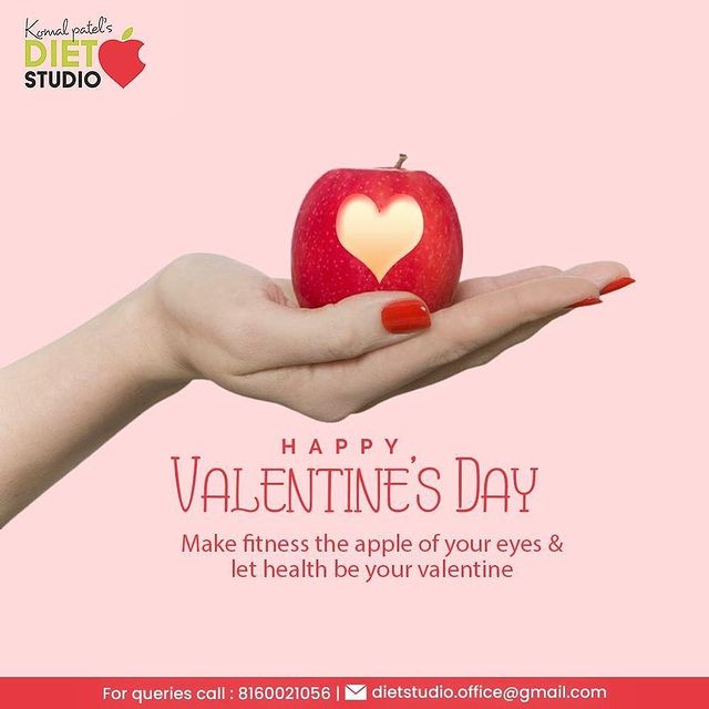 Make fitness the apple of your eyes & let health be your valentine!

#Valentine #ValentinesDay #HappyValentinesDay #Love #Fitness #Health #DtKomalPatel #KomalPatel