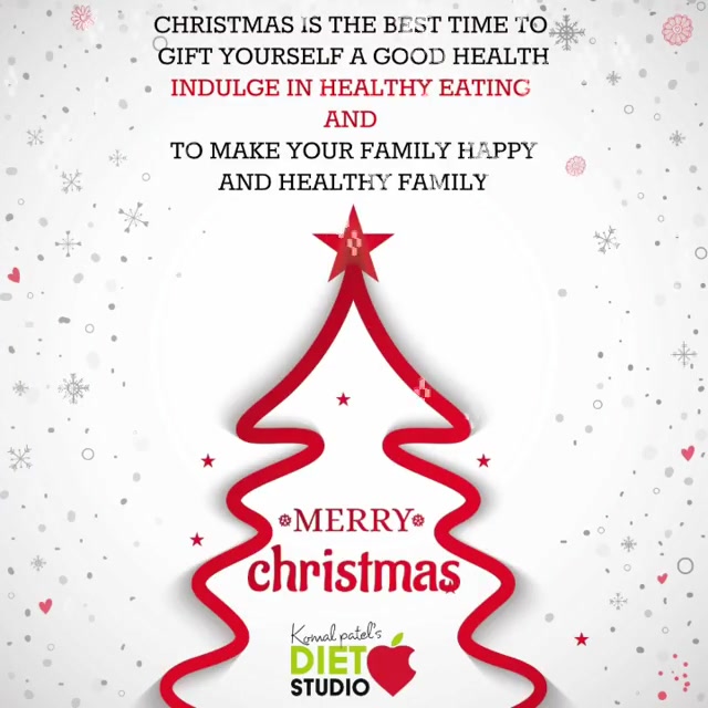 May this Christmas end the present year
on a cheerful note and make way for a fresh
and bright new year.
Here’s wishing you a Merry Christmas
and a Happy New Year!
#chritsmas #merrychritsmas #komalpatel #dietitian #healthy